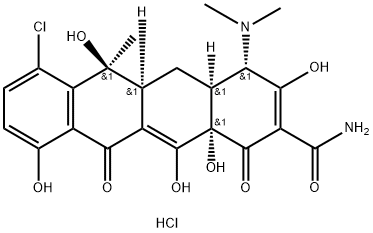 盐酸金霉素 结构式