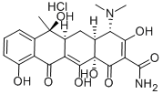 テトラサイクリン塩酸塩 化学構造式