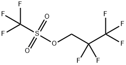 トリフルオロメタンスルホン酸2,2,3,3,3-ペンタフルオロプロピル 化学構造式