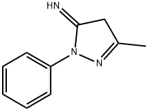 2,4-dihydro-5-methyl-2-phenyl-3H-pyrazol-3-imine  Structure