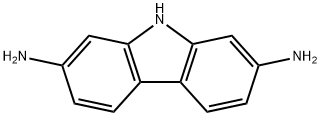 9H-カルバゾール-2,7-ジアミン 化学構造式