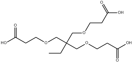 3,3'-[[2-[(2-カルボキシエトキシ)メチル]-2-エチル-1,3-プロパンジイル]ビス(オキシ)]ビス(プロパン酸) 化学構造式