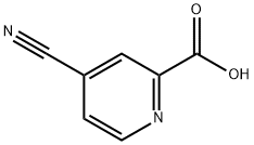 4-氰基吡啶-2-羧酸 结构式