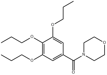4-(3,4,5-Tripropoxybenzoyl)morpholine 结构式