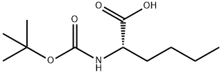 N-[(1,1-ジメチルエトキシ)カルボニル]-L-ノルロイシン 化学構造式
