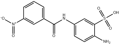 2-amino-5-(3-nitrobenzamido)benzenesulfonic acid Struktur