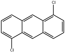 1,5-ジクロロアントラセン 化学構造式