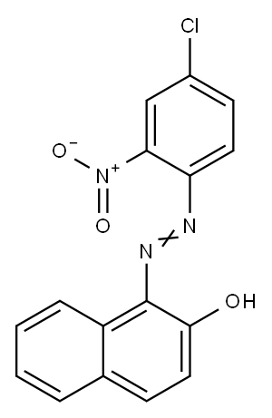 1-[(4-chloro-2-nitrophenyl)azo]-2-naphthol  Structure