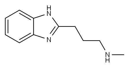 1H-Benzimidazole-2-propanamine,N-methyl-(9CI) Structure