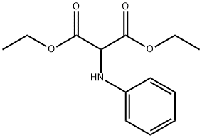 2-(フェニルアミノ)プロパン二酸ジエチル 化学構造式
