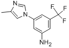 3-(4-甲基-1H-咪唑-1-基)-5-(三氟甲基)苯胺, 641571-11-1, 结构式