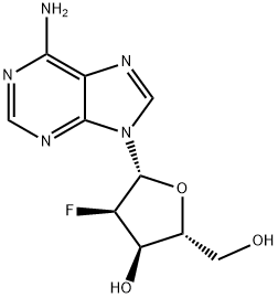 2'-フルオロ-2'-デオキシアデノシン 化学構造式