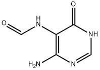 6-アミノ-5-ホルミルアミノ-3H-ピリミジン-4-オン 化学構造式