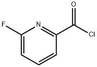 2-氟-6-吡啶甲酰氯 结构式