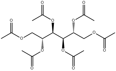 D-マンニトールヘキサアセタート 化学構造式