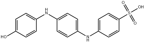 4-[[4-[(4-hydroxyphenyl)amino]phenyl]amino]benzenesulphonic acid  Struktur