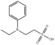 N-Ethyl-N-phenyltaurine Struktur