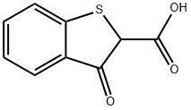 3-Oxo-2,3-dihydrobenzo[b]thiophene-2-carboxylic acid 结构式