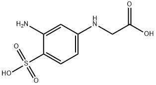 N-(3-amino-4-sulfophenyl)glycine Struktur