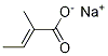 2-Butenoic acid, 2-Methyl-, sodiuM salt, (2E)- Struktur