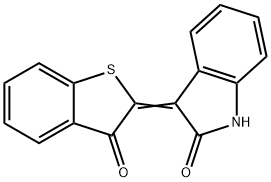 2-(2-Oxoindoline-3-ylidene)benzo[b]thiophene-3(2H)-one Struktur