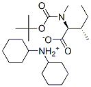 N-BOC-N-Α-METHYL-L-ISOLEUCINE DICYCLOHEXYLAMMONIUM SALT Structure
