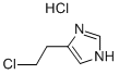 4-(2-氯乙基)咪唑盐酸盐, 6429-10-3, 结构式