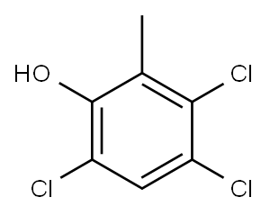 3,4,6-Trichloro-o-cresol Struktur