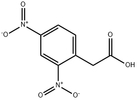 2,4-ジニトロフェニル酢酸 化学構造式
