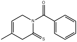 2(1H)-Pyridinethione,  1-benzoyl-3,6-dihydro-4-methyl-  (7CI,8CI) Struktur