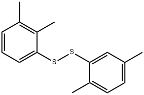 2,3-ジメチルフェニル2,5-ジメチルフェニルペルスルフィド 化学構造式