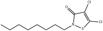 4,5-ジクロロ-2-オクチル-4-イソチアゾリン-3-オン 化学構造式