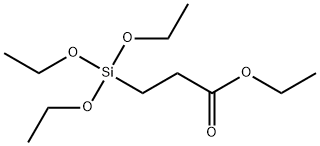3-(トリエトキシシリル)プロピオン酸エチル 化学構造式