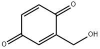 2-(Hydroxymethyl)-2,5-cyclohexadiene-1,4-dione Struktur