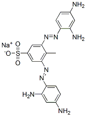 3,5-二[(2,4-二氨基苯基)偶氮]-4-甲基苯磺酸钠, 6441-66-3, 结构式