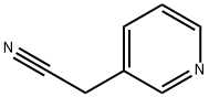 3-ピリジンアセトニトリル 化学構造式