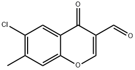 6-氯-3-甲酰-7-甲基色酮, 64481-12-5, 结构式