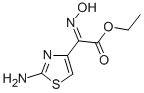 Ethyl 2-(2-aminothiazole-4-yl)-2-hydroxyiminoacetate Struktur