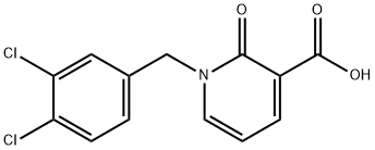 1-(3,4-DICHLOROBENZYL)-2-OXO-1,2-DIHYDRO-3-PYRIDINECARBOXYLIC ACID 结构式