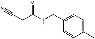 2-氰基-N-[(4-甲基苯基)甲基]乙酰胺 结构式