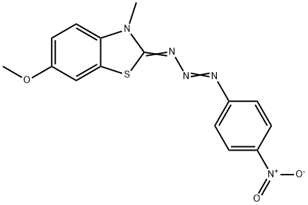 3-(6-Methoxy-3-methylbenzothiazol-2-ylidene)-1-(p-nitrophenyl)triazene Structure