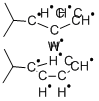 二水素化ビス(イソプロピルシクロペンタジエニル)タングステン 化学構造式