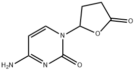 4-amino-1-(5-oxooxolan-2-yl)pyrimidin-2-one 结构式