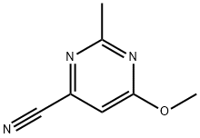 4-Pyrimidinecarbonitrile, 6-methoxy-2-methyl- (9CI) 结构式