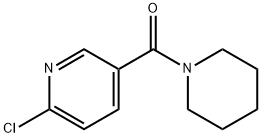 2-クロロ-5-(ピペリジン-1-イルカルボニル)ピリジン 化学構造式
