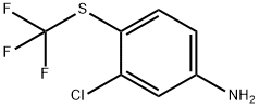 3-氯-4-(三氟甲基硫代)苯胺 结构式