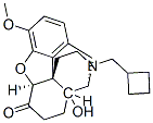 (5alpha)-17-(cyclobutylmethyl)-4,5-epoxy-14-hydroxy-3-methoxymorphinan-6-one 结构式