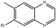 6-溴-7-甲基喹喔啉, 646504-80-5, 结构式