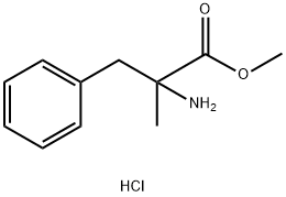 Α-甲基-DL-苯丙氨酸甲酯 盐酸盐 结构式