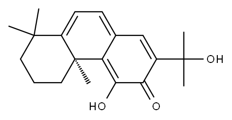 (S)-5,6,7,8-Tetrahydro-4-hydroxy-2-(1-hydroxy-1-methylethyl)-4b,8,8-trimethylphenanthren-3(4bH)-one Structure